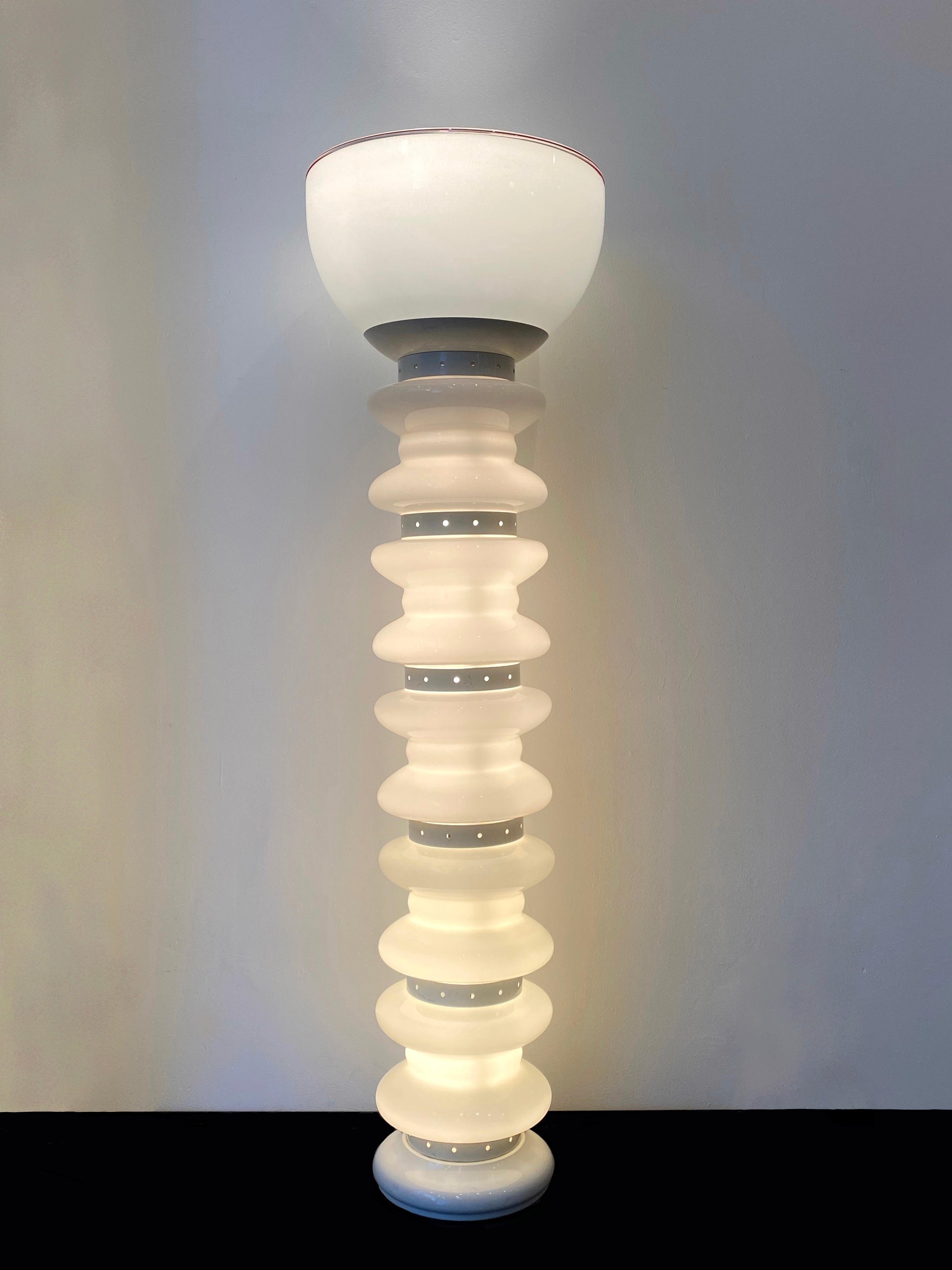 Carlo Nason Murano Glass Floor Lamp