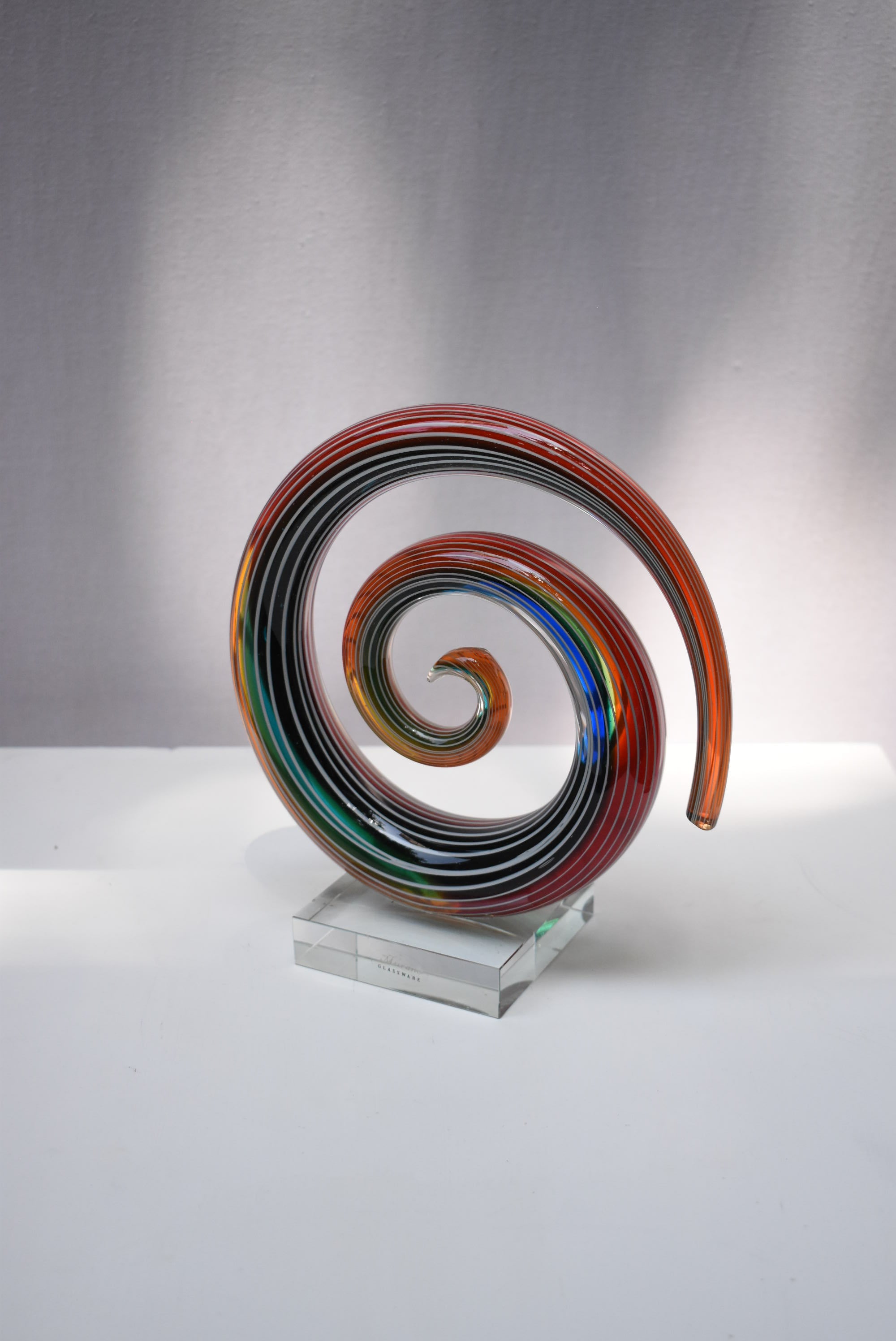 Murano Glass Swirl Art