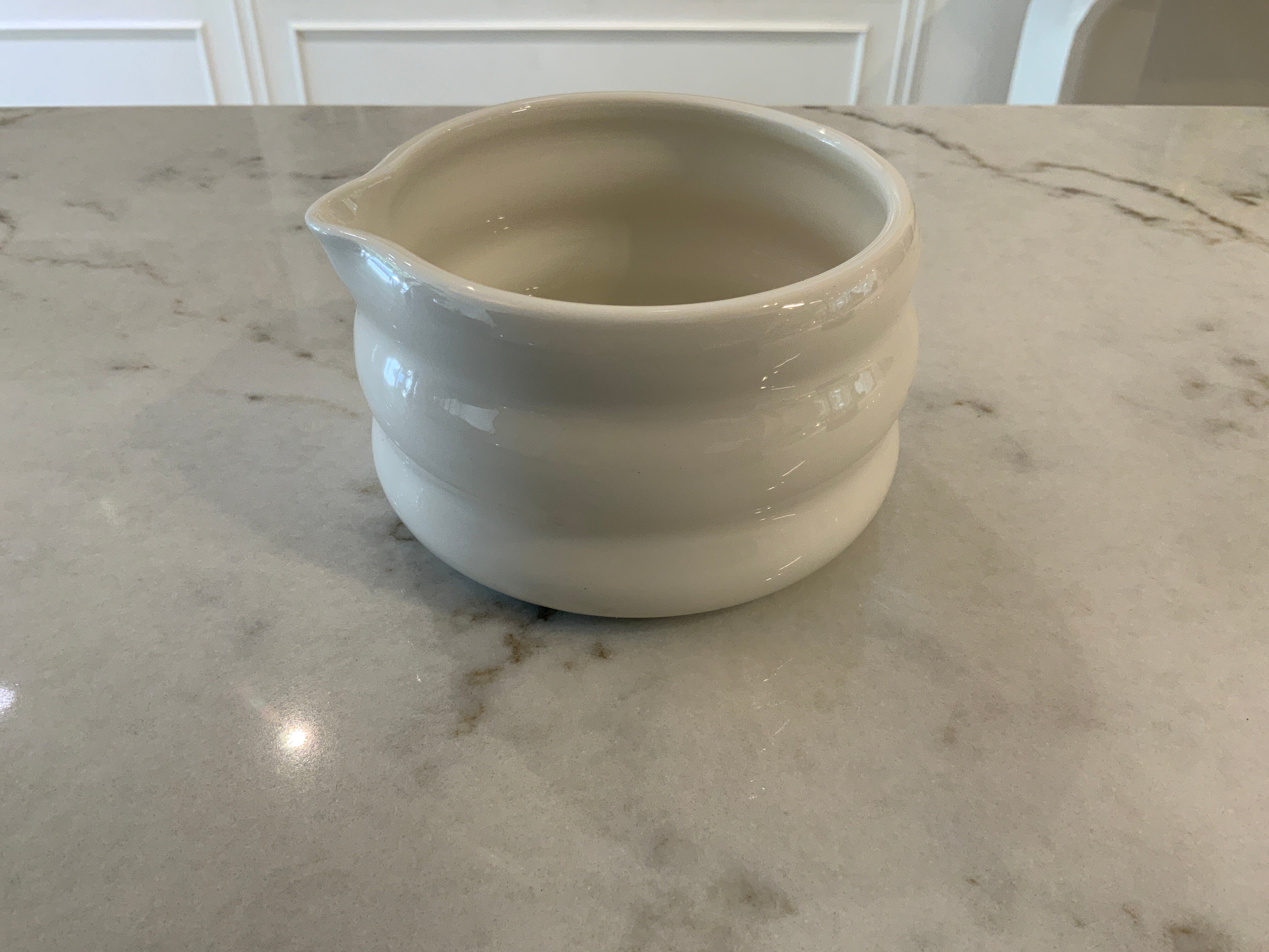 White matcha bowl