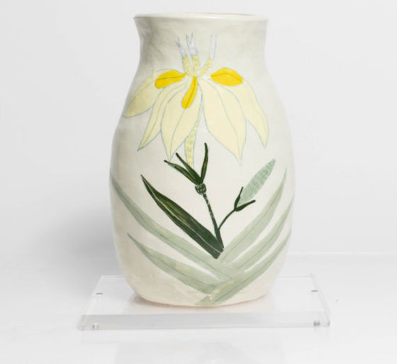 Cone Bush Protea Ceramic Vase