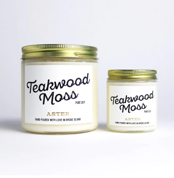 Teakwood Moss Candle
