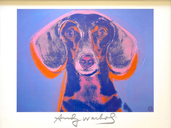 Andy Warhol Foundation Lithograph Print " Portrait of Maurice " 1976, Framed