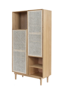  Cane Oval Bookcase