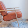 Caramel Leather Arm Chair
