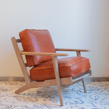  Caramel Leather Arm Chair