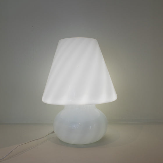 Vintage Murano White Lamp